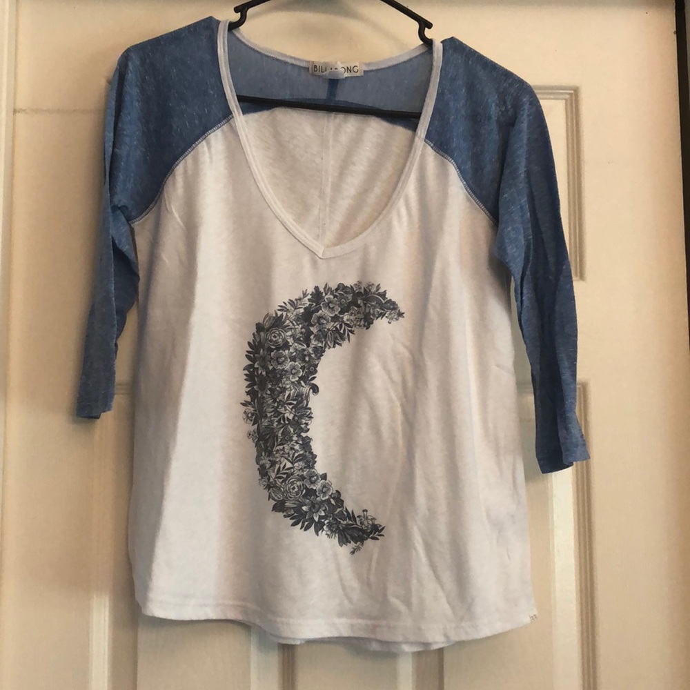 Billabong Floral Moon Baseball Tee